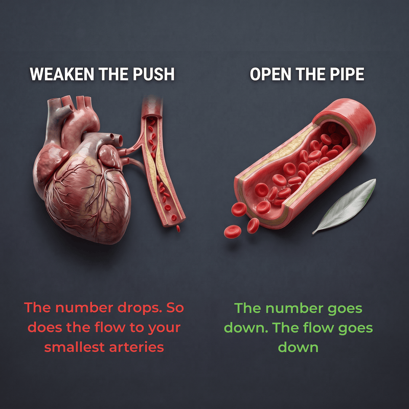 6. Some blood pressure pills lower the number the wrong way